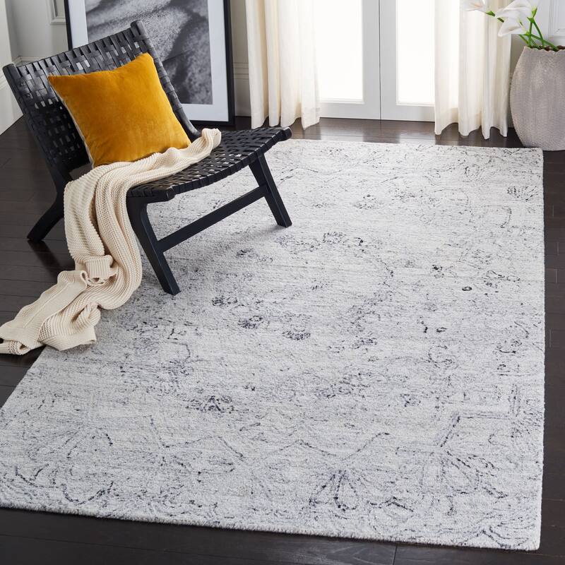 SAFAVIEH Handmade Abstract Polissena Modern Rug - 3' x 5' - Ivory/Black