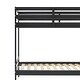 preview thumbnail 10 of 8, Modern Simple Solid Wood Twin Over Twin Bunk Bed