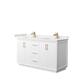 Option White, Bronze Trim, White Quartz Top