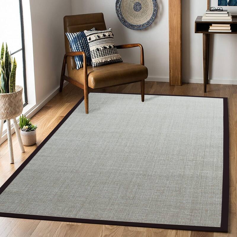 A1HC 100 Sisal Rug, Natural Fiber Area Rugs with NonSkid Latex Backing, Rug for Entryway