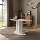preview thumbnail 20 of 24, Furniture of America Astra Modern Wood Oval Dining Table with Fluted Base