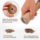 preview thumbnail 5 of 5, Salt and Pepper Grinder Wooden Mills Shaker w Adjustable Coarseness - 8.5", 2pcs
