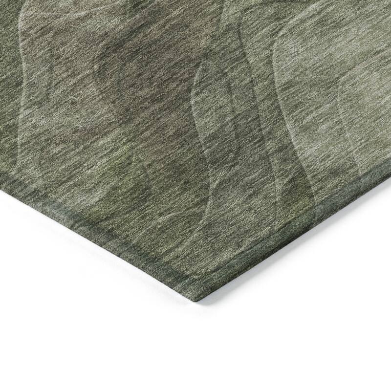 HomeRoots Abstract Transitional Rectangle Outdoor Rug