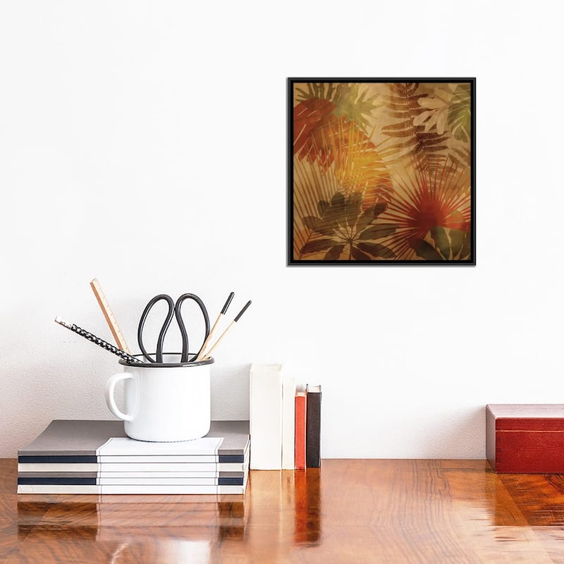 iCanvas "Sunlit Palms II" by John Seba Framed Canvas Print