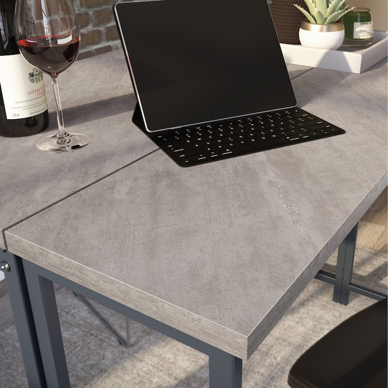 Wood Drop Leaf Table with Flip-Up Top