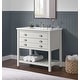 preview thumbnail 54 of 63, Monterey 37-inch Farmhouse Marble Solid Wood Bathroom Vanity
