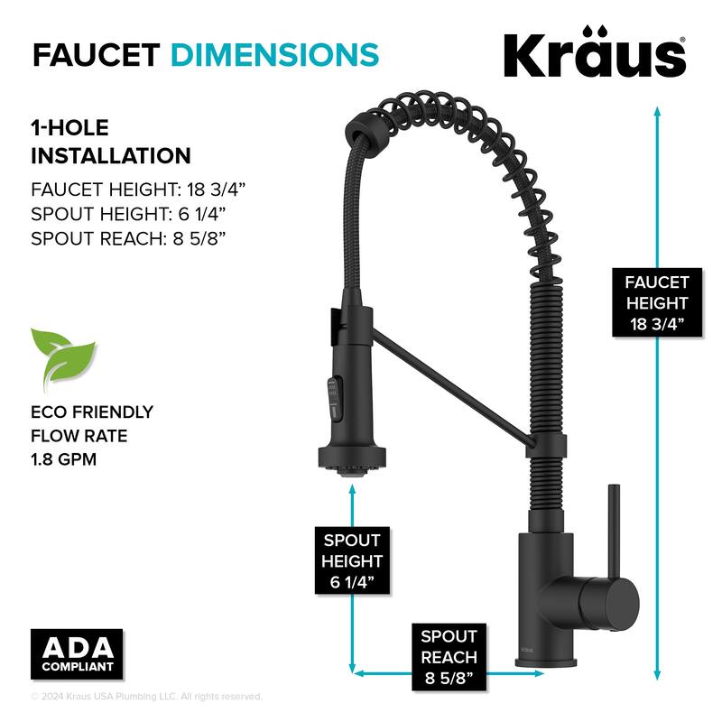 Kraus Bolden 1-Handle Drinking Water Dispenser Beverage Kitchen Faucet