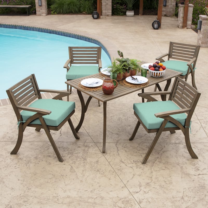 ARDEN Leala Texture Outdoor 21 x 21 in. Seat Cushion