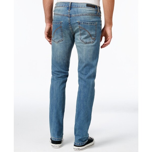 ring of fire men's straight fit stretch jeans