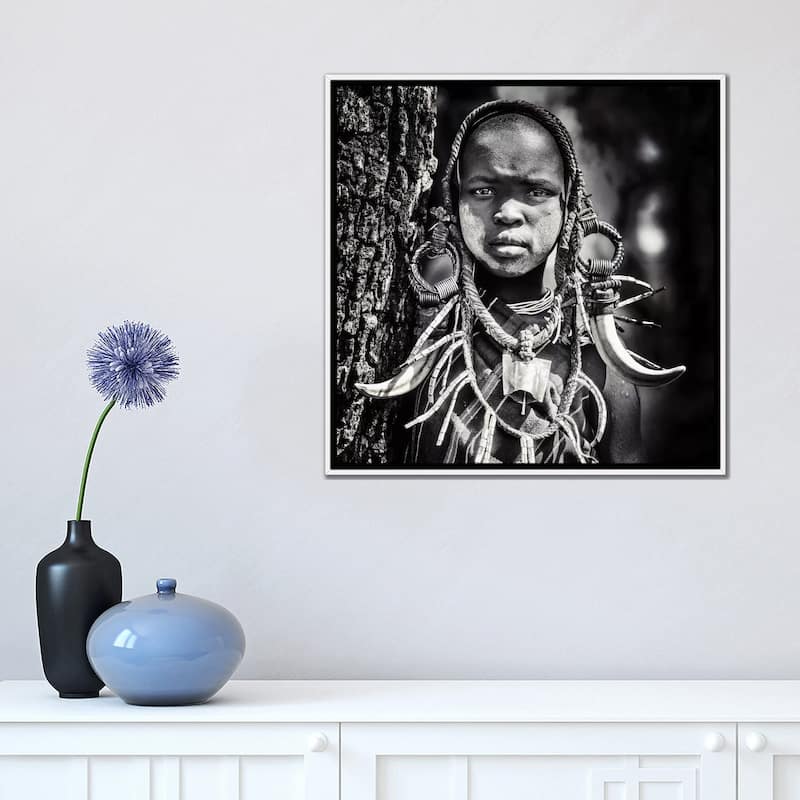 iCanvas "Enigma" by Piet Flour Framed Canvas Print