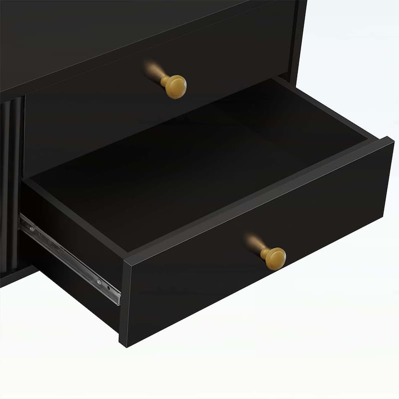 Modern TV Stand with Storage,Living Room Media Console Cabinet