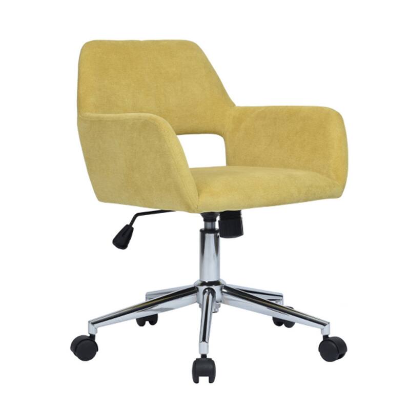 Homylin Modern Velvet Upholstered Task Chair with 360 Degree Swivel