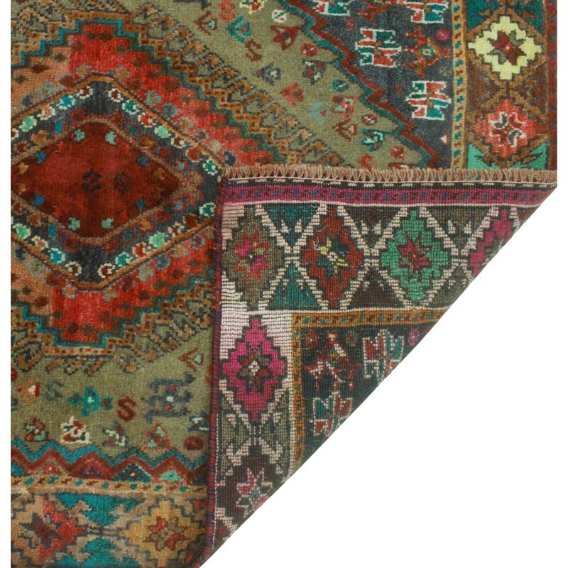 Fine Vintage Distressed Zakia Grey/Charcoal Runner - 3'0" x 7'8"
