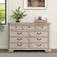 preview thumbnail 9 of 14, Roundhill Furniture Maderne Traditional Wood 9-Drawer Dresser