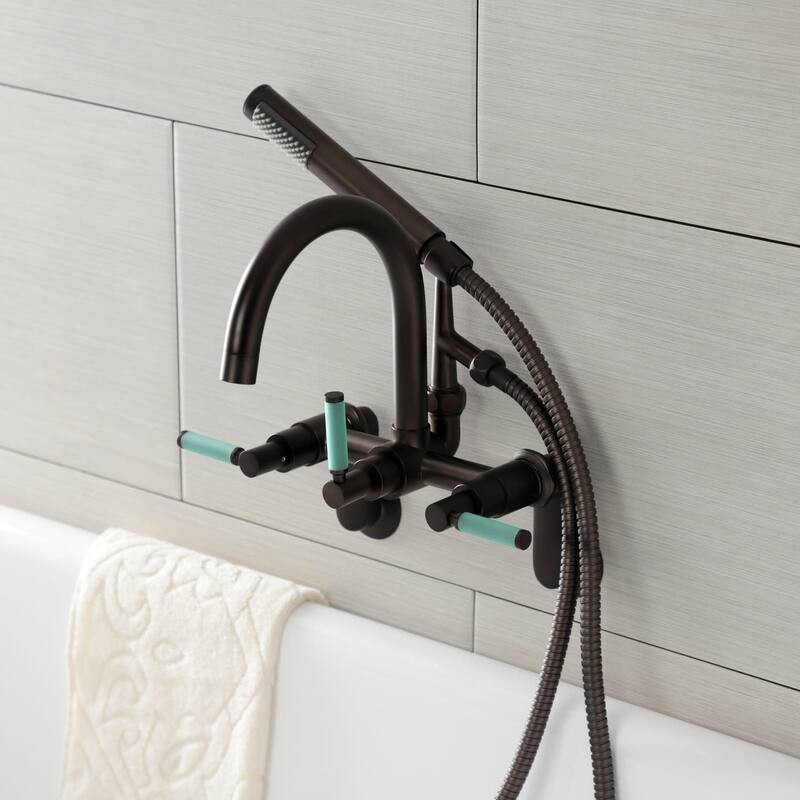 Kingston Brass Kaiser Wall Mounted Clawfoot Tub Filler � Includes Hand