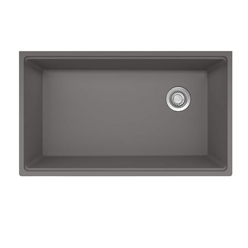 Franke 33 x 20 Inch Maris Granite Stone Sink - Stone Grey