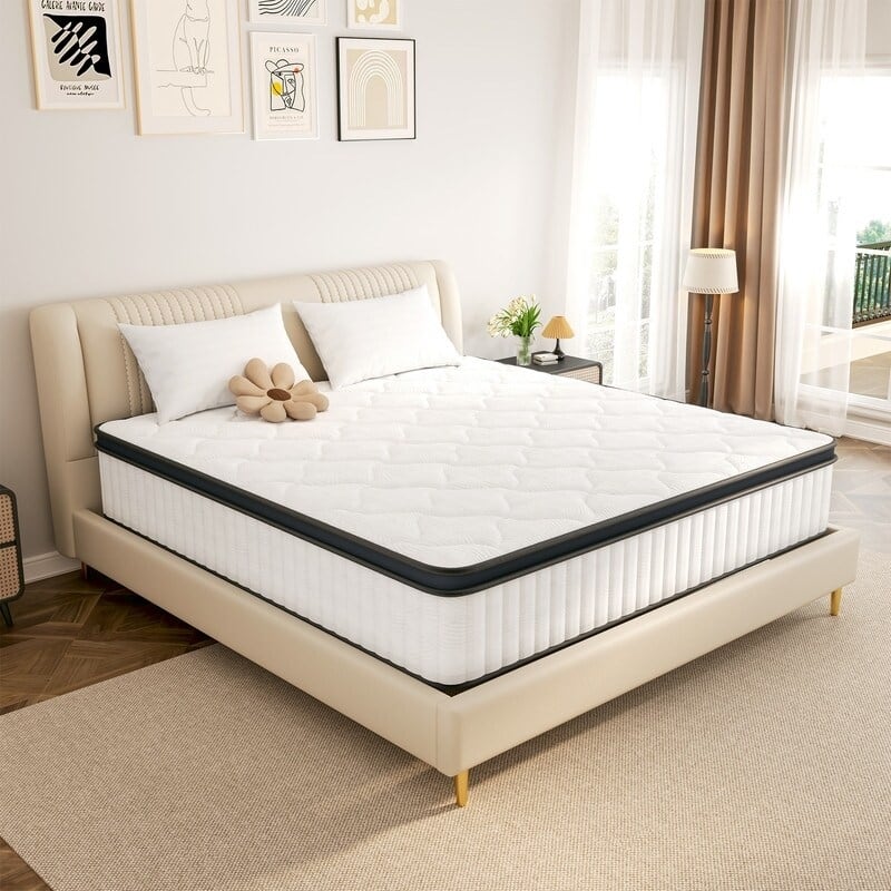 14in Gel Memory Foam Supportive Hybrid Mattress with CertiPUR US Certified