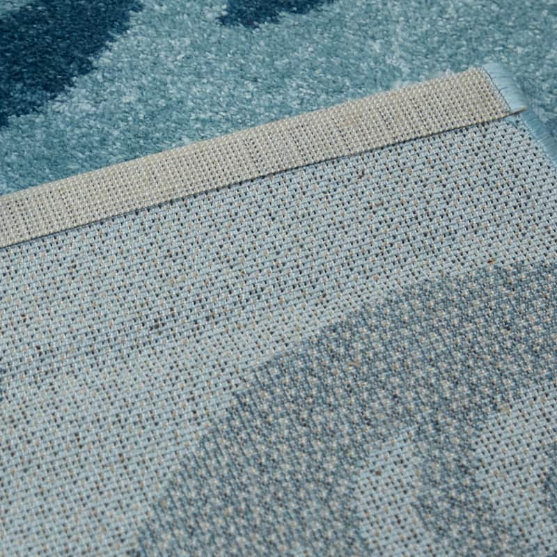 Stafford Nautilus Medallion Coastal Nautical Area Rug
