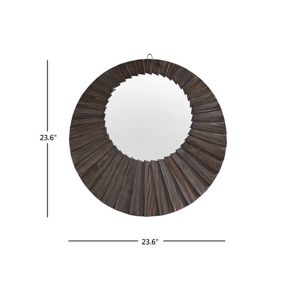 Light In The Dark 5 Inch Round Mirror Candle Plate with Beveled