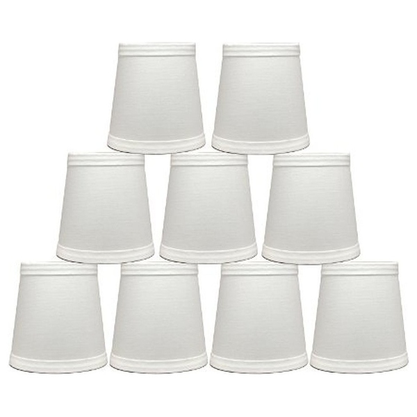 Linen Mini Chandelier Lamp Shade Clip On 4 inch Bottom Diameter 4.75 Height On Sale Bed Bath Beyond 32052062