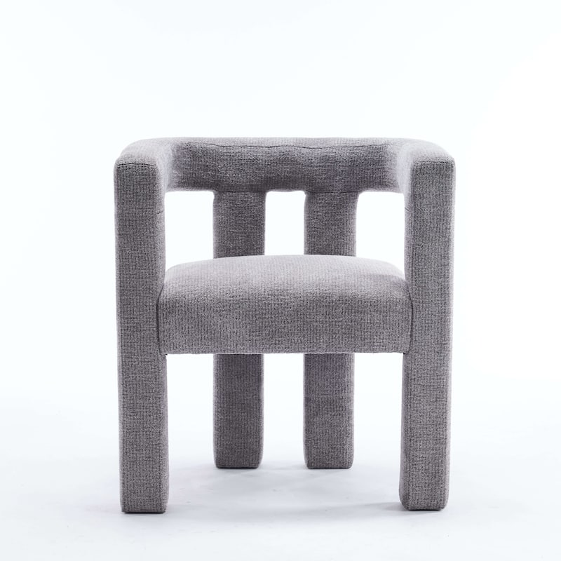 Set of 1 Chic design Barrel shaped Fabric Upholstered Accent Armchair
