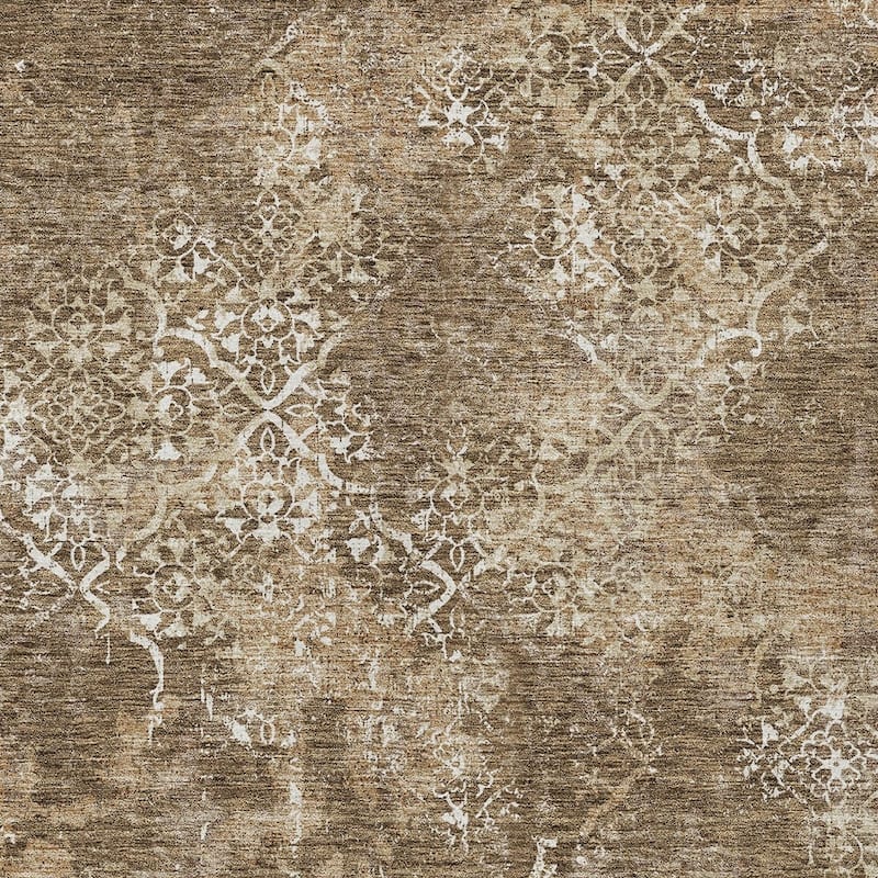 HomeRoots Floral Transitional Rectangle Outdoor Rug