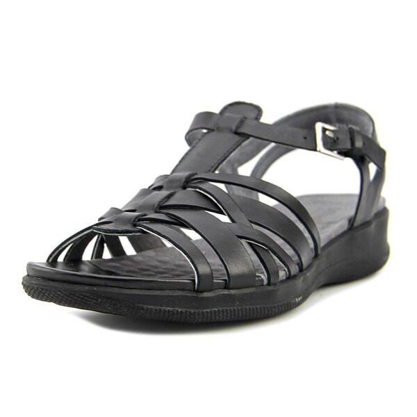 Softwalk Taft Women N/S Open Toe Leather Black Gladiator Sandal