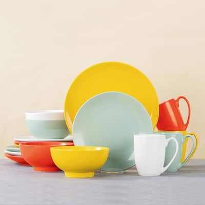 LOVECASA 16-Piece Porcelain Dinnerware Set (Service for 4)
