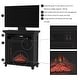 preview thumbnail 10 of 18, Copper Grove Siavonga Electric Fireplace TV Stand with Faux Logs and LED Flames - 27 x 12.4 x 29 - 27 x 12.4 x 29