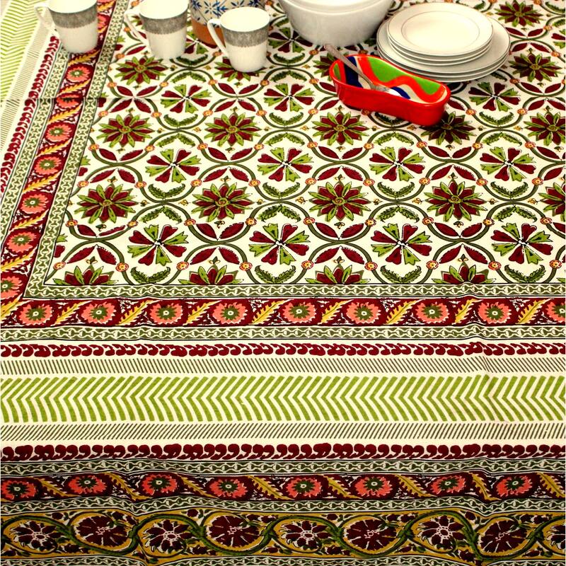 Cotton Angelic Sunflower Print Floral Tablecloth Rectangle Collection