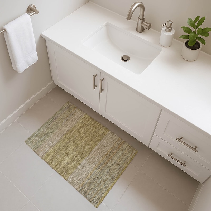 Premium Washable Super Soft Ombre Gabbeh Mayfield Rug - Wheat - 1'8" x 2'6"