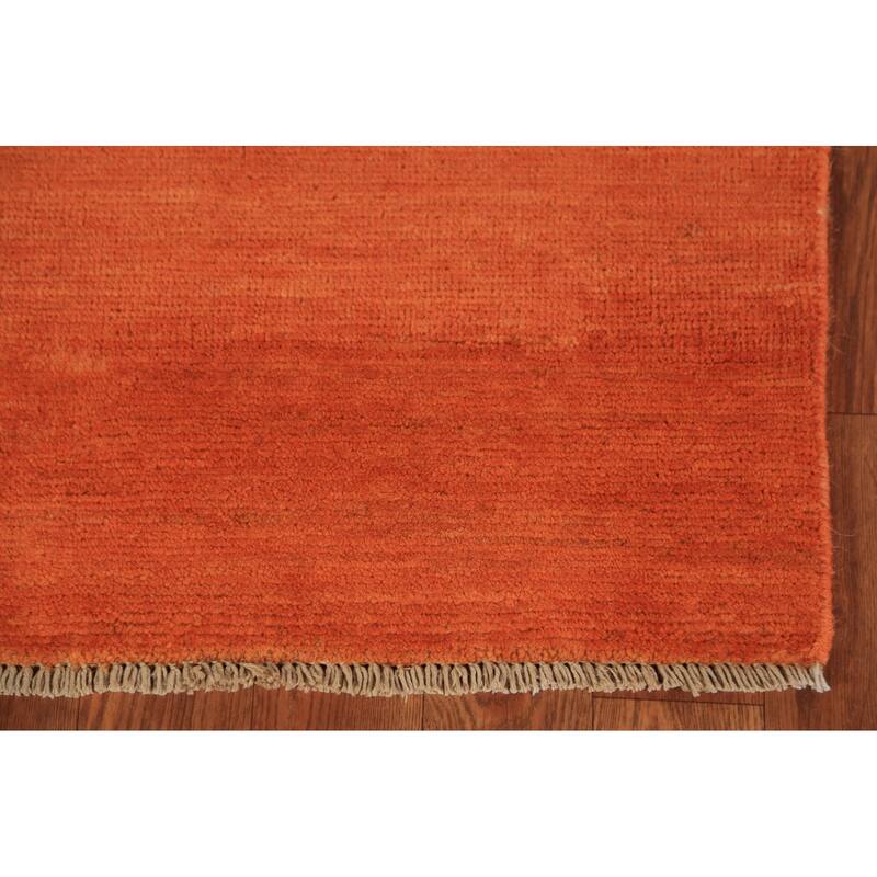 Tribal / Modern Gabbeh Area Rug Hand-Knotted Wool Carpet - 4'9" x 6'7"