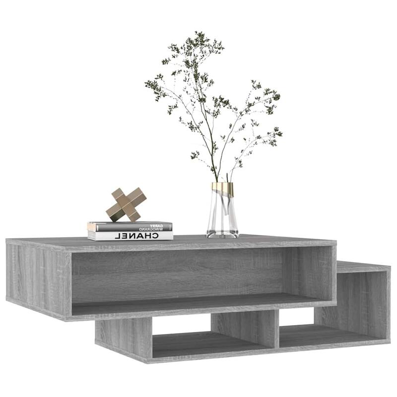 vidaXL Coffee Table Gray Sonoma Engineered Wood Medium Coffee Table - 21.7 x 41.3 x 12.6