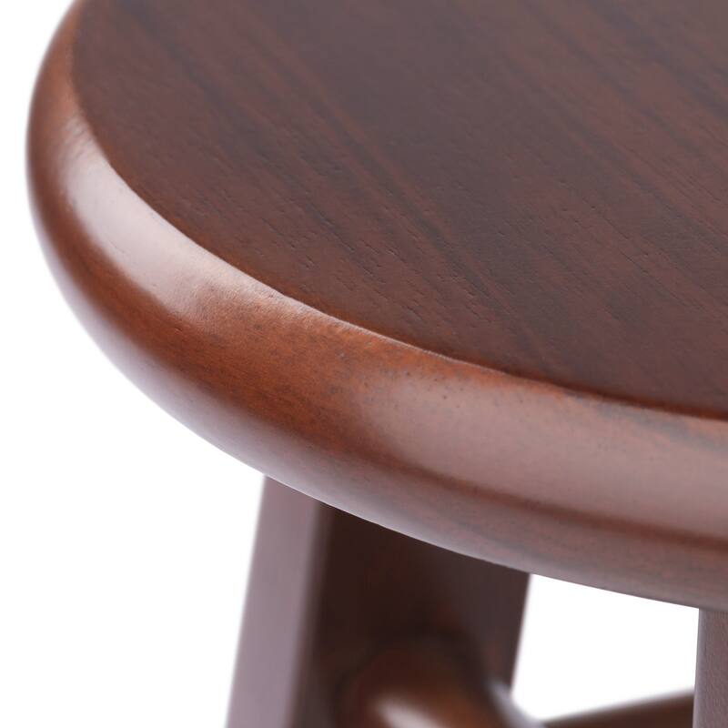 Element 2-Pc Square Legs Dining Stool Set, Walnut Finish - N/A