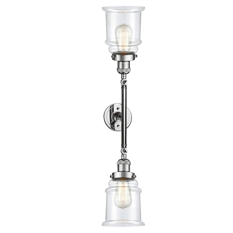 Innovations Lighting Canton 2 Light 25" Wide Bathroom Vanity Light - Polished Chrome / Clear