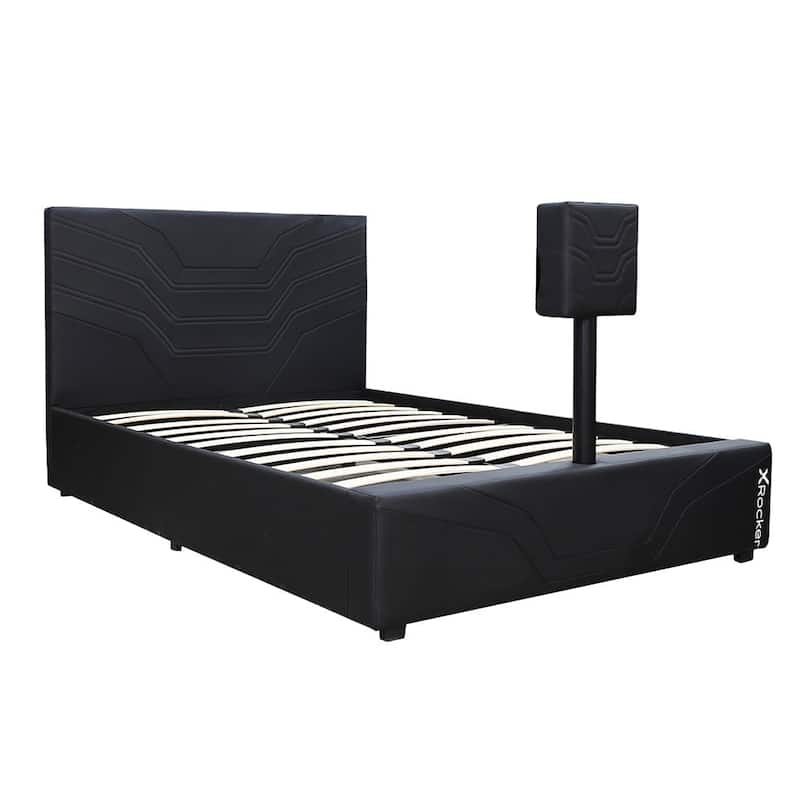 X Rocker Oracle Gaming Bed with TV Mount, Black