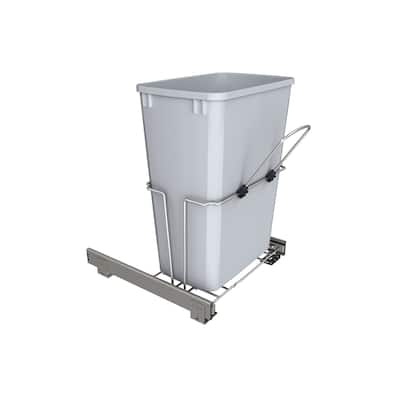 Rev-A-Shelf RUKD Series Bottom Mount Single Bin Trash Can - 20 Quart