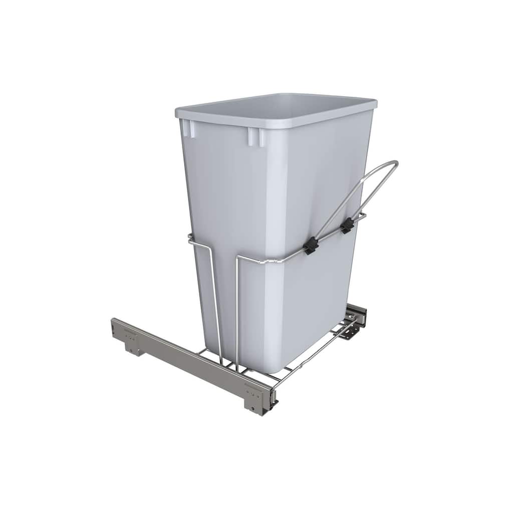Rev-A-Shelf RUKD Series Bottom Mount Single Bin Trash Can - 20 Quart