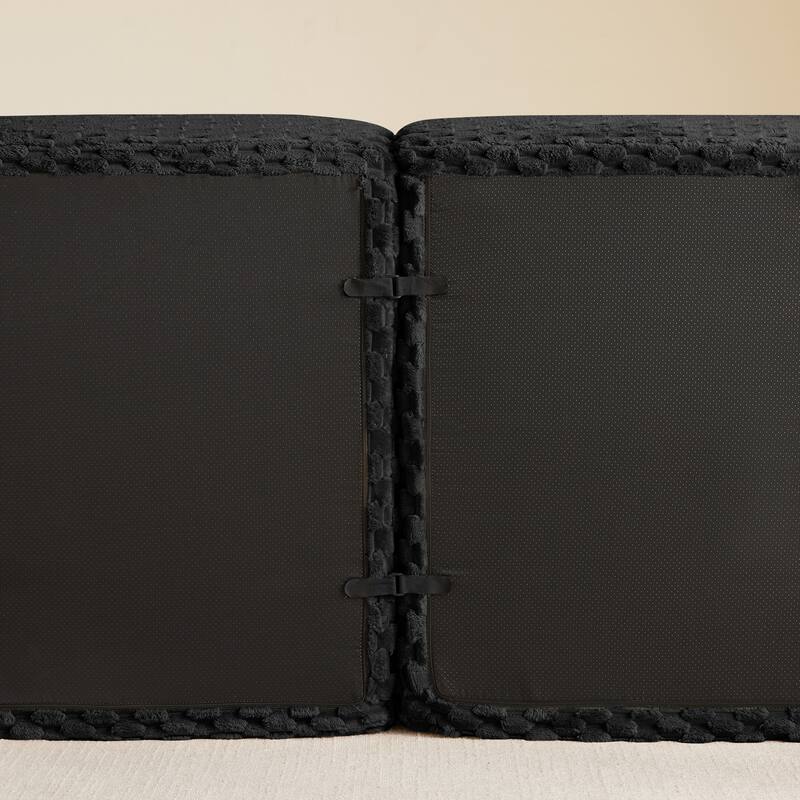 Roomfitters 82" Modular L-Shape Flannelette Sectional, No Assembly Boneless Cloud Sofa