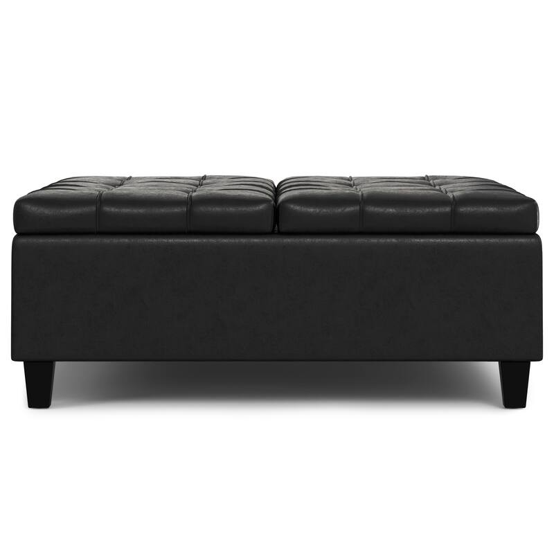 WYNDENHALL Elliot 40 inch Wide Transitional Square Table Ottoman