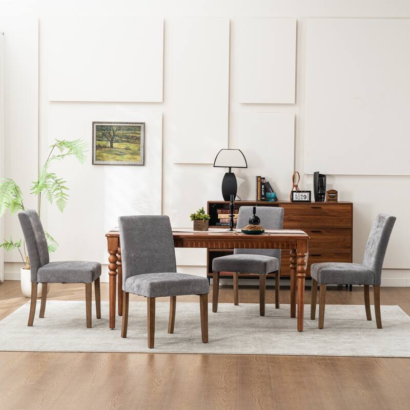 Upholstered Dining Chairs Set of 4, Armless Kitchen Chairs