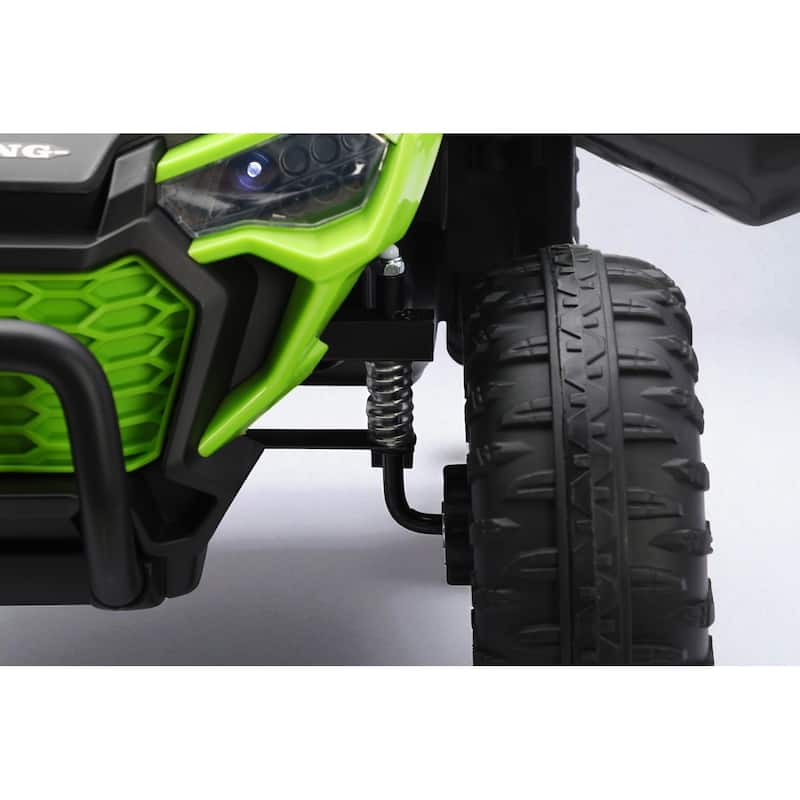 12V Kids Electric Ride On UTV Car with Remote Control, Battery Powered Toy Vehicle with Seat Belt & LED Lights, Ages 3-6