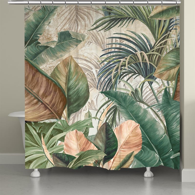 Laural Home Costa Palm Shower Curtain 71x72