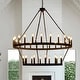 preview thumbnail 2 of 12, Modern Farmhouse Chandelier Light Fixture Large Round Classic Chandeliers 78.7in-80Light