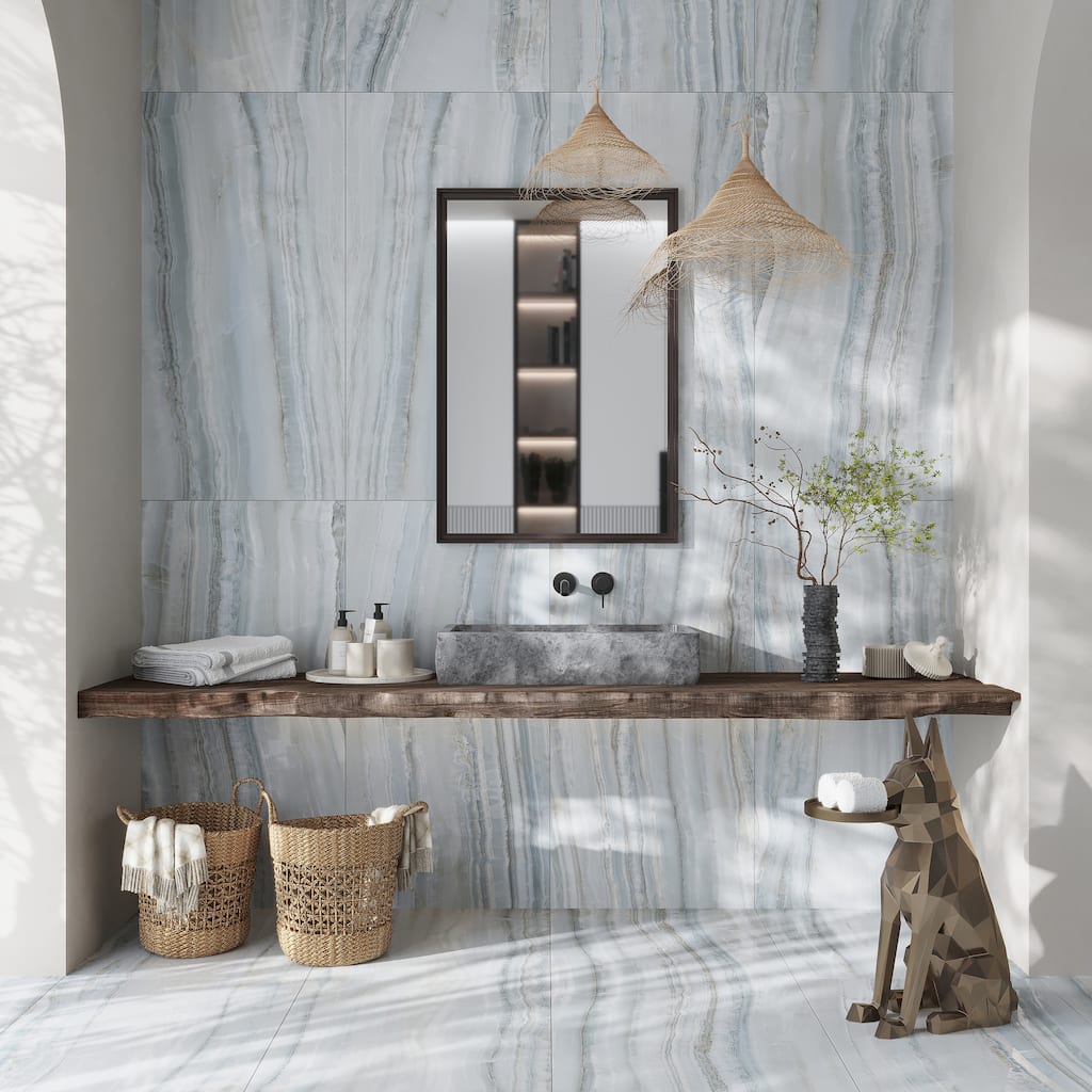 Splendor 24x48 in. Honed Porcelain Veincut Large Wall and Floor Tile (15.5 sq ft/case, 2-Pack)