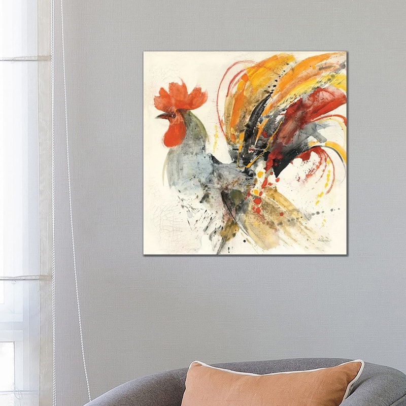 iCanvas "Festive Rooster II" by Albena Hristova Canvas Print - 26x26x1.5