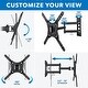preview thumbnail 5 of 8, Mount-It! Articulating TV Wall Mount w/ Full Motion Arm | Fits 32"-55" TVs