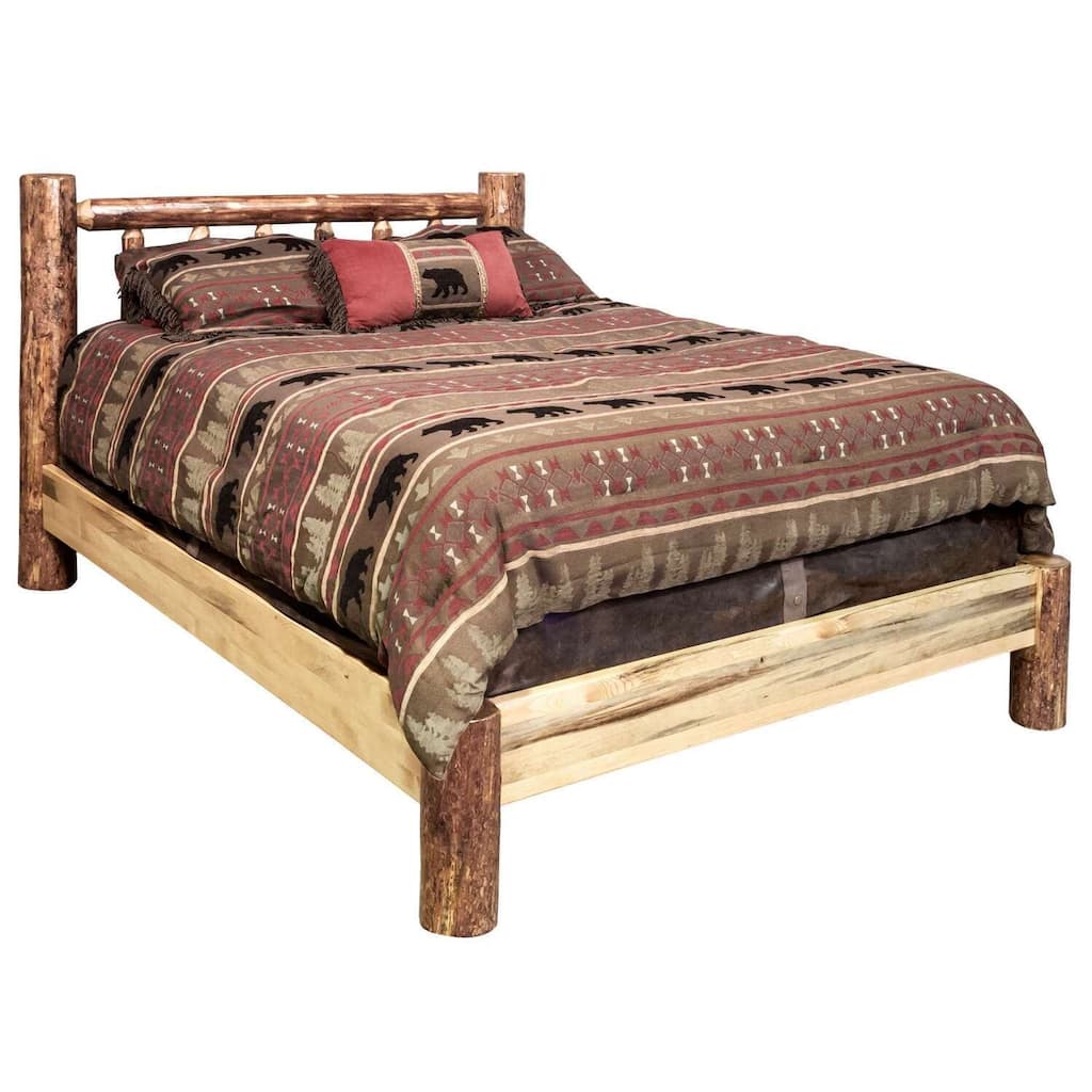 King Size Platform Bed - Modern Wood Bed Frame, Low Profile Design, Sturdy & Easy Assembly