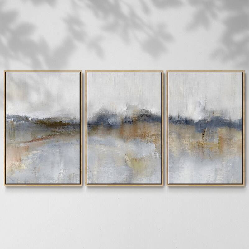 Autumnal Tide - Multi Piece Framed Canvas - 24 x 36 - Natural