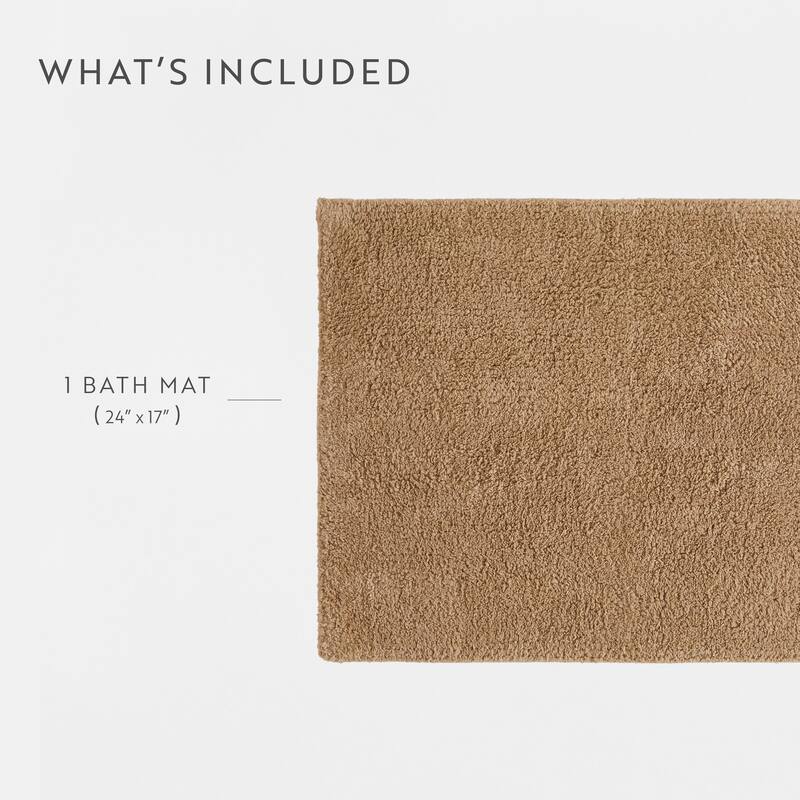 Becky Cameron 100% Cotton Reversible Solid Bath Mat